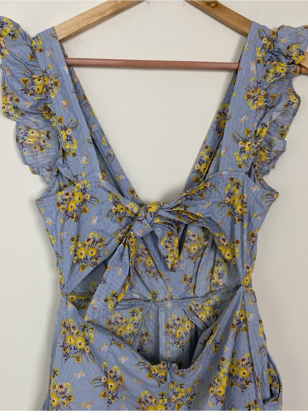 Happy x Nature 🌻by Kate Hudson Ruffle Jumpsuit Sz 0 - Picture 6 of 12